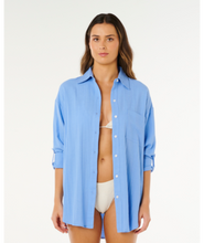 Load image into Gallery viewer, Rip Curl Premium Surf Holiday  Linen Button LS Womens Shirt
