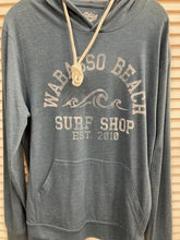 Load image into Gallery viewer, Blue 84 Auction Block Wave Triblend Hooded LS T-Shirt
