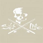 Load image into Gallery viewer, Salt Life Skull And Boards or Poles Medium White Decal SA867 and SAD934
