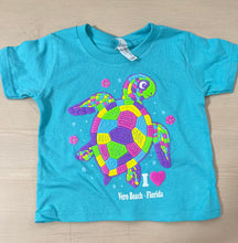Load image into Gallery viewer, Sherry I Love Vero Beach Puff Turtle Toddler SST
