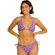 Load image into Gallery viewer, Swimsuit Station Junior Womens Fan Away Triangle Bikini
