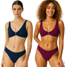 Load image into Gallery viewer, Swimsuit Station Womens Jacquard Two Piece Swimsuit Set
