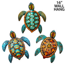 Load image into Gallery viewer, American Gift 21" Metal Wall Hanging Turtle
