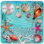 Load image into Gallery viewer, American Gift Foil Coasters
