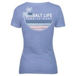 Load image into Gallery viewer, Salt Life Easy Does It Womens V Neck SST
