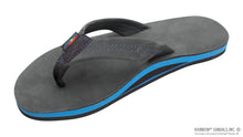 Load image into Gallery viewer, Rainbow Mens Premier Black Leather sandal
